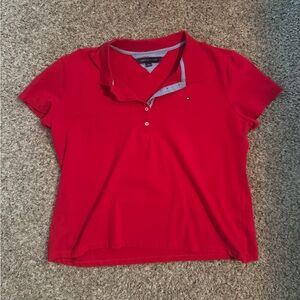 Tommy Hilfiger Women's Red Polo Shirt